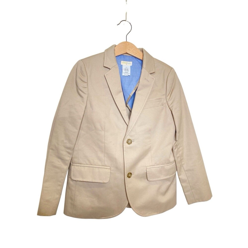 J.Crew Factory Boys' Thompson Suit Jacket in Flex Chino Size 6-7 NWOT